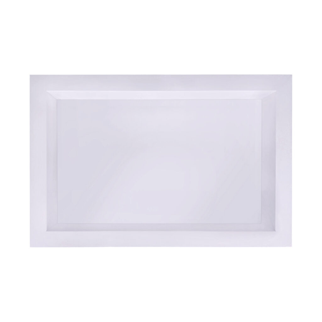 16"x24" Shower niche with no shelf in super white
